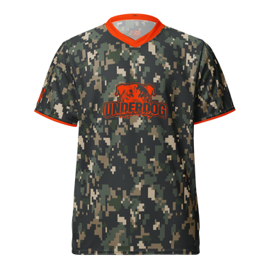 UNDERDOG CAMO/ORANGE PREMIUM UNISEX JERSEY