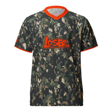 LOSER CAMO/ORANGE PREMIUM UNISEX JERSEY