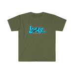 LOSER Turquoise Script Logo Unisex Softstyle T-Shirt - MULTIPLE COLORS