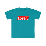 LOSER. Trendy Unisex Softstyle T-Shirt - BLACK