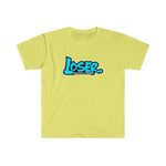 LOSER Turquoise Script Logo Unisex Softstyle T-Shirt - MULTIPLE COLORS