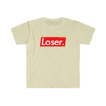 LOSER. Trendy Unisex Softstyle T-Shirt - BLACK