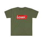 LOSER. Trendy Unisex Softstyle T-Shirt - BLACK