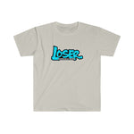 LOSER Turquoise Script Logo Unisex Softstyle T-Shirt - MULTIPLE COLORS