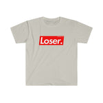 LOSER. Trendy Unisex Softstyle T-Shirt - BLACK