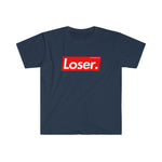 LOSER. Trendy Unisex Softstyle T-Shirt - BLACK