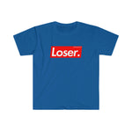 LOSER. Trendy Unisex Softstyle T-Shirt - BLACK