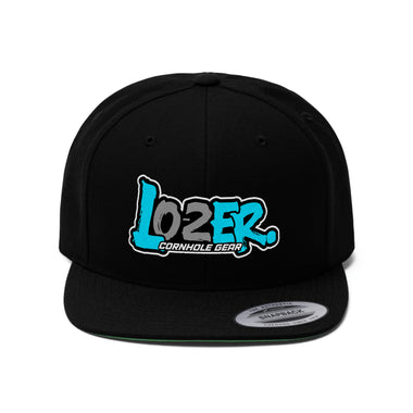 LOSER 0-2 Logo Yupoong Unisex Flat Bill Hat